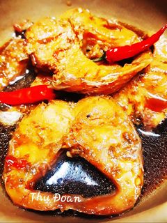 Hình của món Cá lóc kho tiêu.