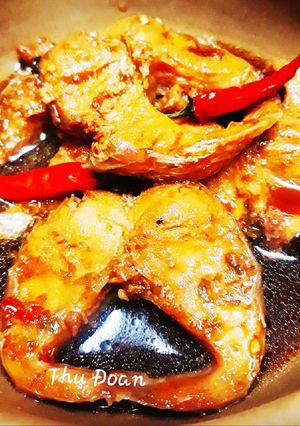 Hình của món Cá lóc kho tiêu.