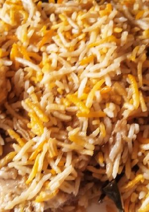 A picture of Desi Pulao.