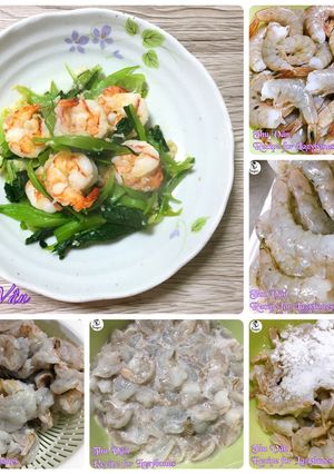 Hình của món Mẹo sơ chế để có món tôm giòn mọng.