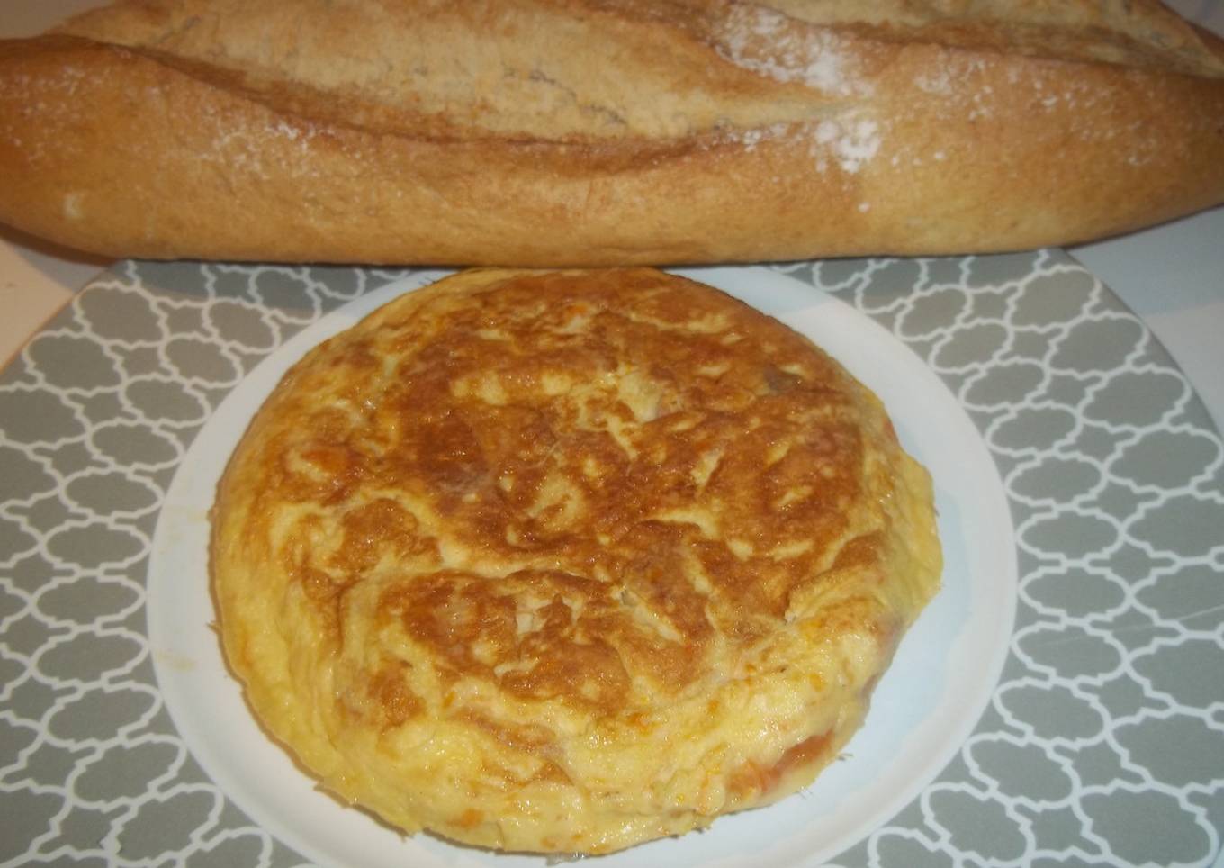 Tortilla de calabaza y dientes de ajo