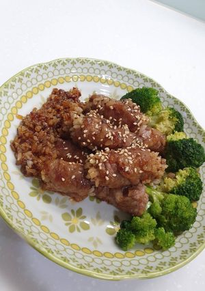 楓糖牛肉飯捲 #剩飯料理 的食譜成品照片