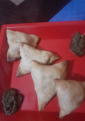 A picture of Baked Aata Samosa.