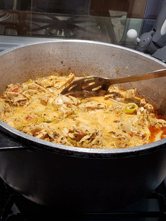 Una foto de Pollo Con Salsa De Puerros Y Champiñones