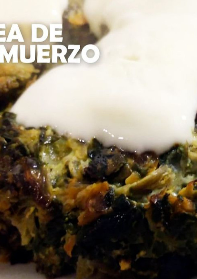 Una foto de Tortilla de espinacas