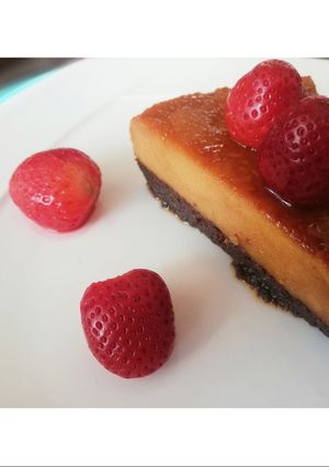 Una foto de Pastel imposible / Chocoflan