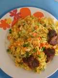 Fried rice with beef
