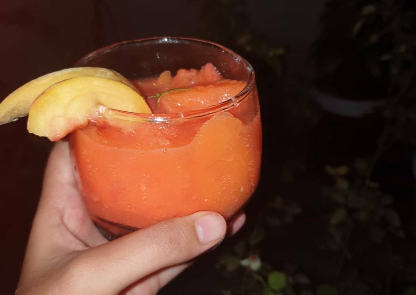 Peach slush
