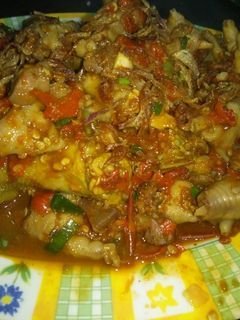 Foto resep Ceker dan usus mercon