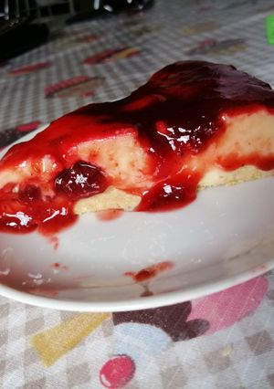 Una foto de Cheesecakede frutillas