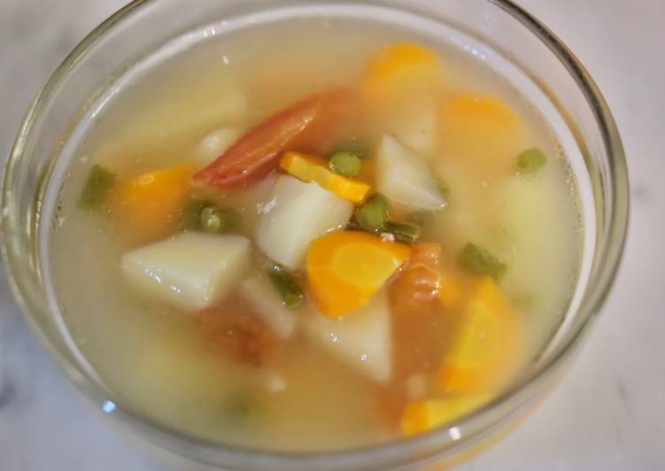 Resep Sop kaldu ayam sederhana yang Lezat