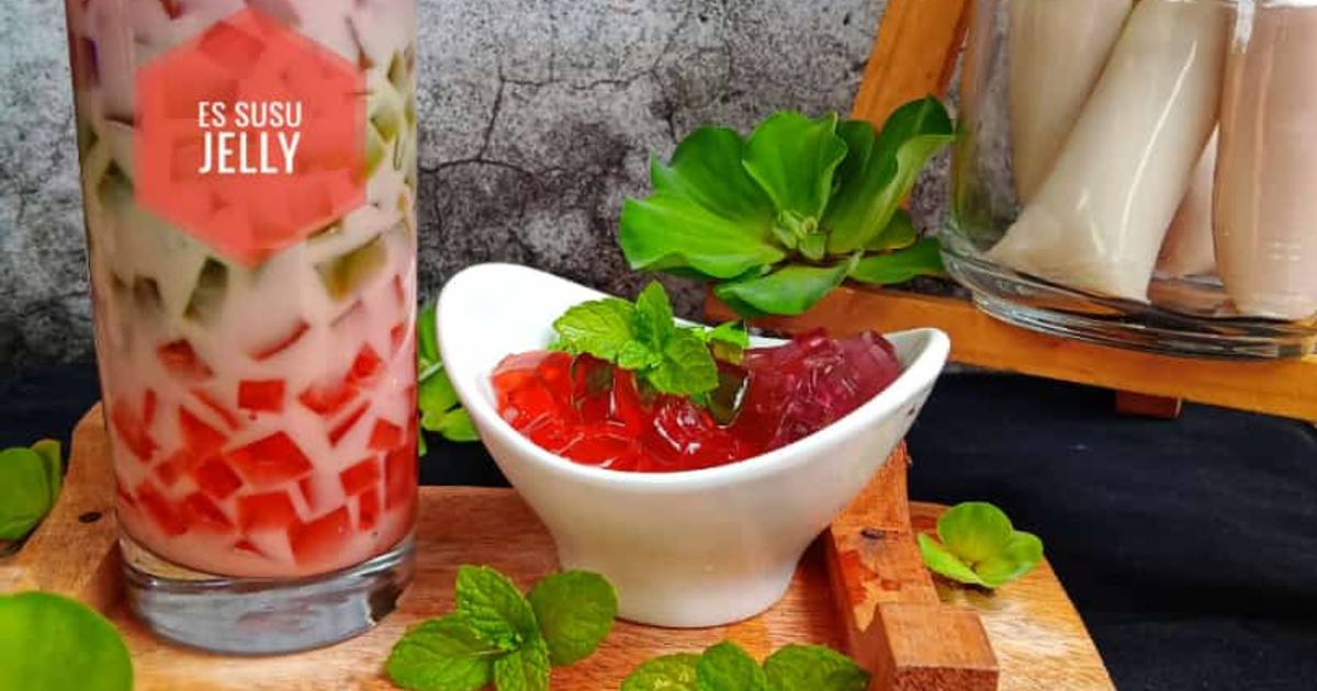 Resep Es Susu Jelly Sujell Oleh Dapur Oemahdanish Cookpad 3548