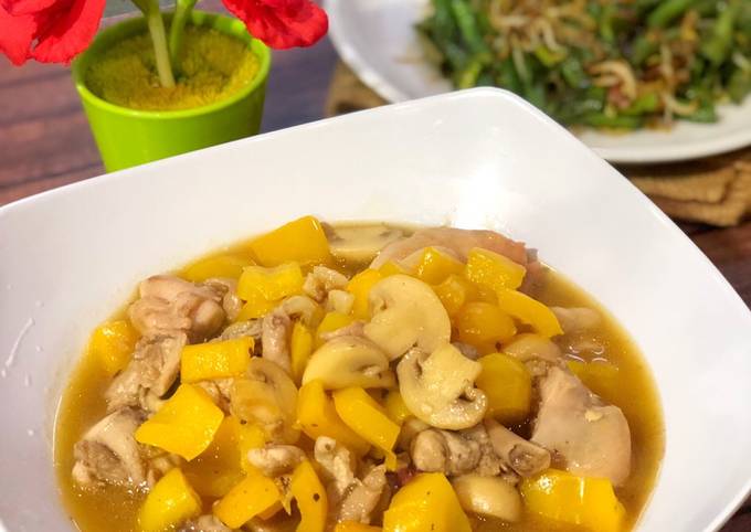 Ayam Jamur Paprika saus Tiram ala Tiger Kitchen