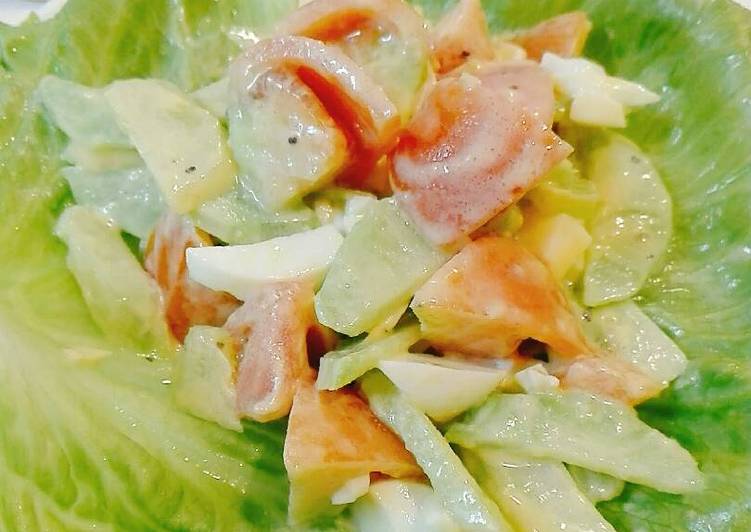 Salad batang brokoli dressing mayo 🥗