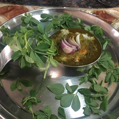 A picture of Aloo methi gravy.