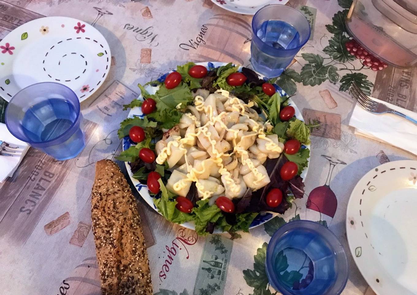 Sepia a la plancha sin Sal (en Salad Master)