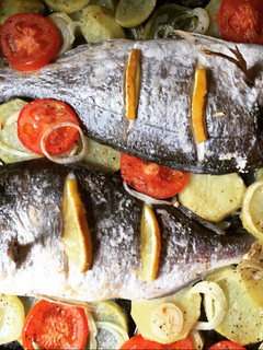 Una foto de Dorada al horno