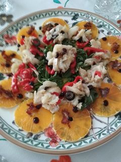 Una foto de Ensalada de naranja con bacalao. Receta 5*