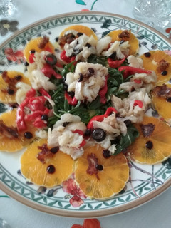 Una foto de Ensalada de naranja con bacalao. Receta 5*