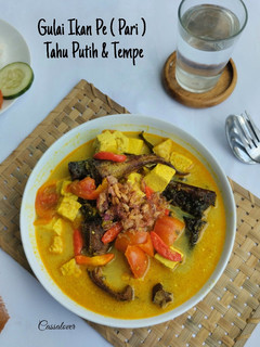 Foto resep Gulai Ikan Pe (Pari) Tahu Putih dan Tempe