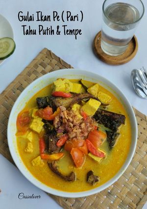 Foto resep Gulai Ikan Pe (Pari) Tahu Putih dan Tempe