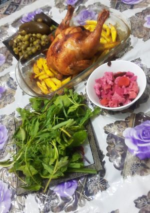 عکسی از دستور مرغ بریون