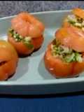 Tomate relleno para dietas de adelgazamiento