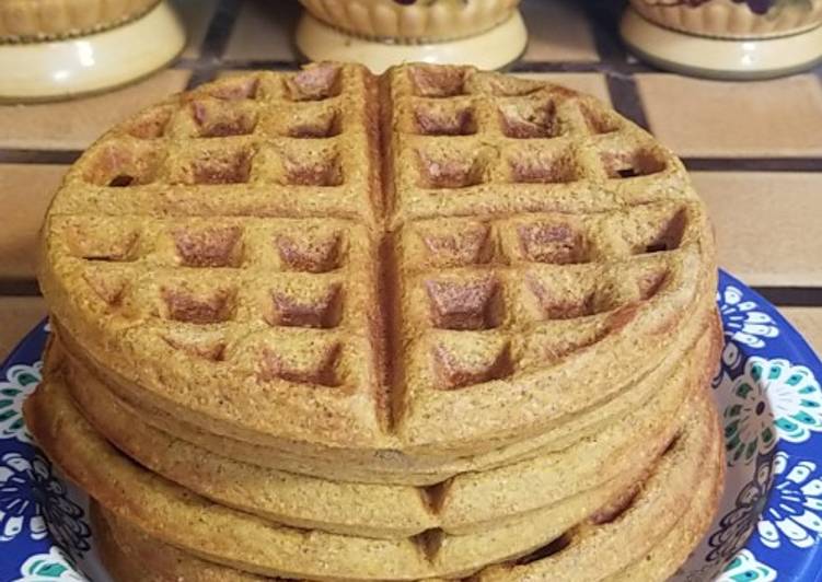 Easiest Way to Make Quick Whole Wheat Pumpkin Waffles