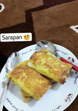 Foto resep Roti pisang coklat goreng teflon gurih