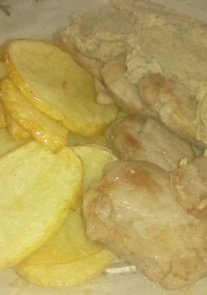 Una foto de Solomillo con salsa de champiñones