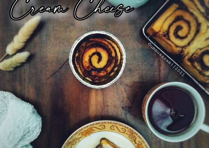 Resep: Cinnamon Rolls with Glaze Cream Cheese Kekinian