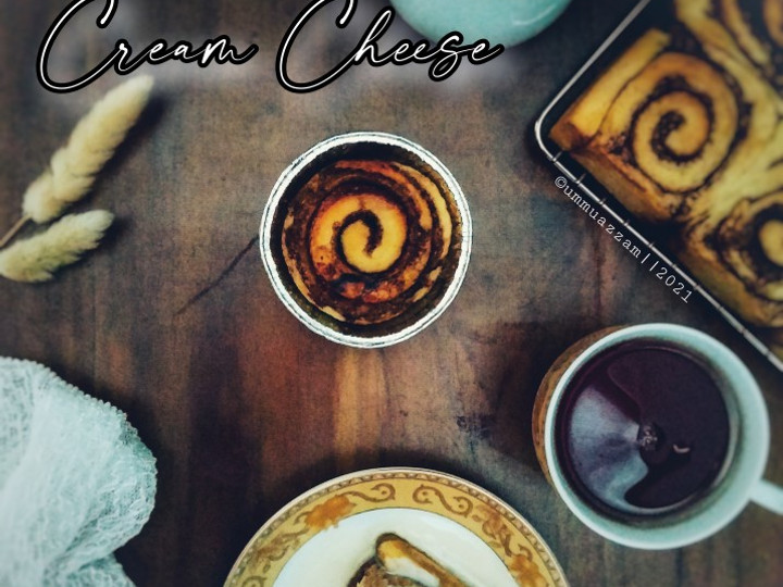 Resep: Cinnamon Rolls with Glaze Cream Cheese Kekinian