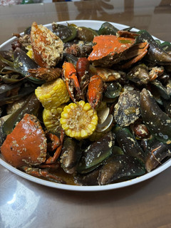 Foto resep Seafood Tumpah Saus Padang