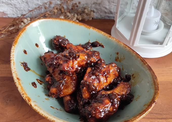 Resep Sayap Ayam Saus BBQ Cajun Anti Gagal