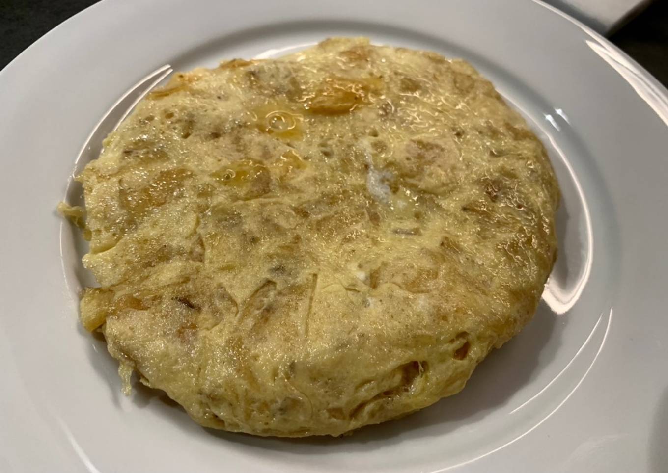 Tortilla de patatas (de bolsa) en 5 minutos