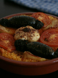 Una foto de Arroz al horno (arròs passejat) típico de Comunidad Valenciana