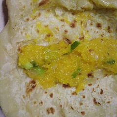A picture of Vegetarian pumpkin with farata.
