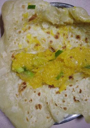 A picture of Vegetarian pumpkin with farata.