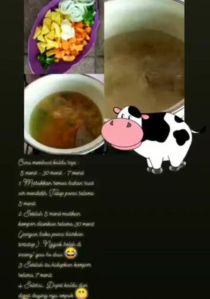 Foto resep Kaldu Daging Sapi Mpasi metode 5-30-7 💃💃💃