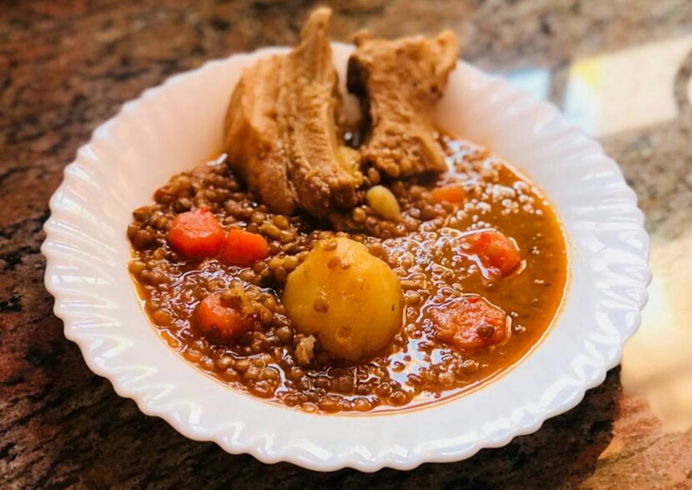 Lentejas con costillas (especial de mi abuela)