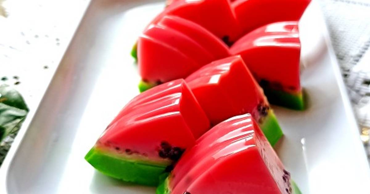 Resep Puding Semangka Oleh Ibu Tina - Cookpad