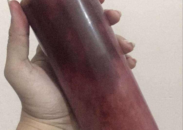 Bagaimana Menyiapkan Apple juice with plum beet Anti Gagal