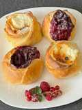 Fibriya túrós-lekváros rózsa és mákos babka keto GM