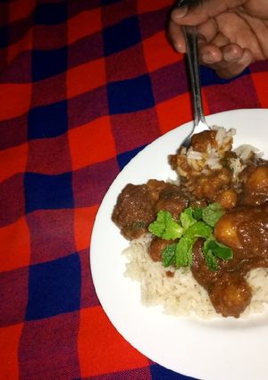A picture of Spiced cauliflower curry #vegetariancontest.