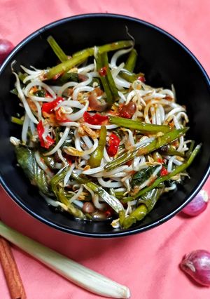 Foto resep Tumis genjer tauco pedas