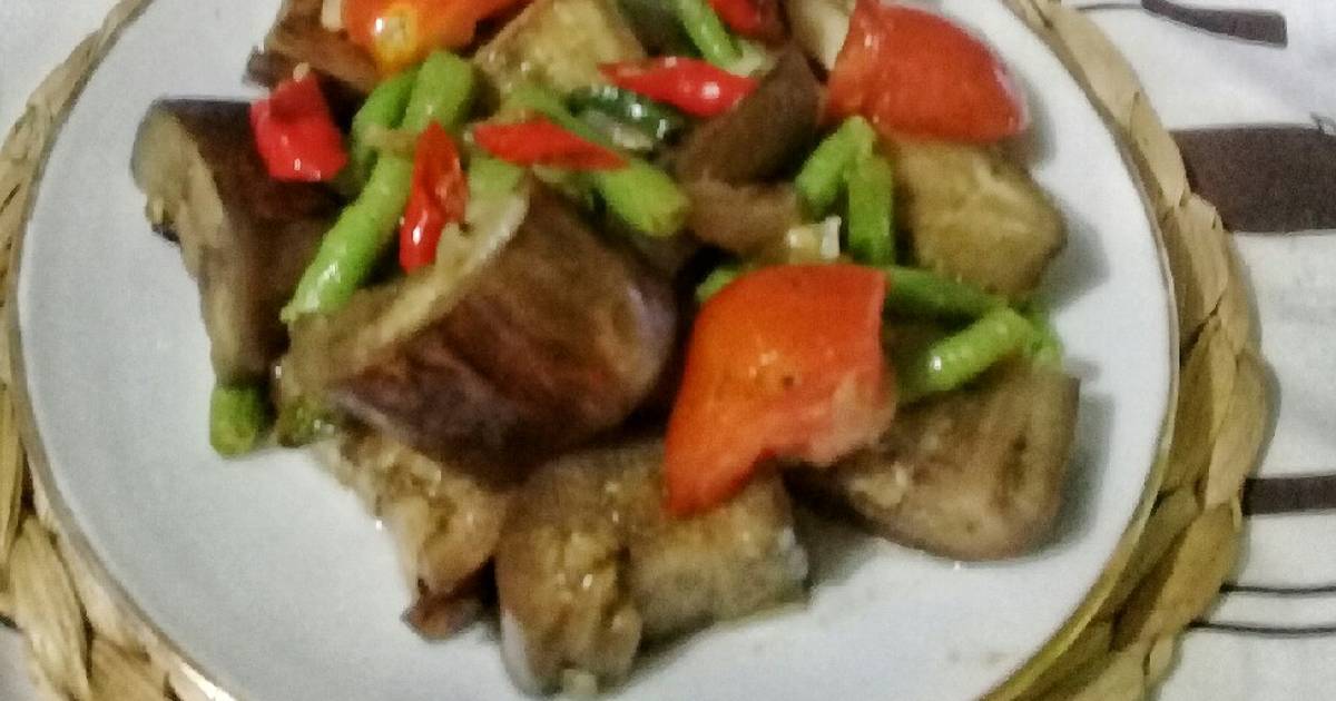 Resep Tumis Terong Kacang Panjang Oleh Farida Sulthan Ig Malika Cookpad