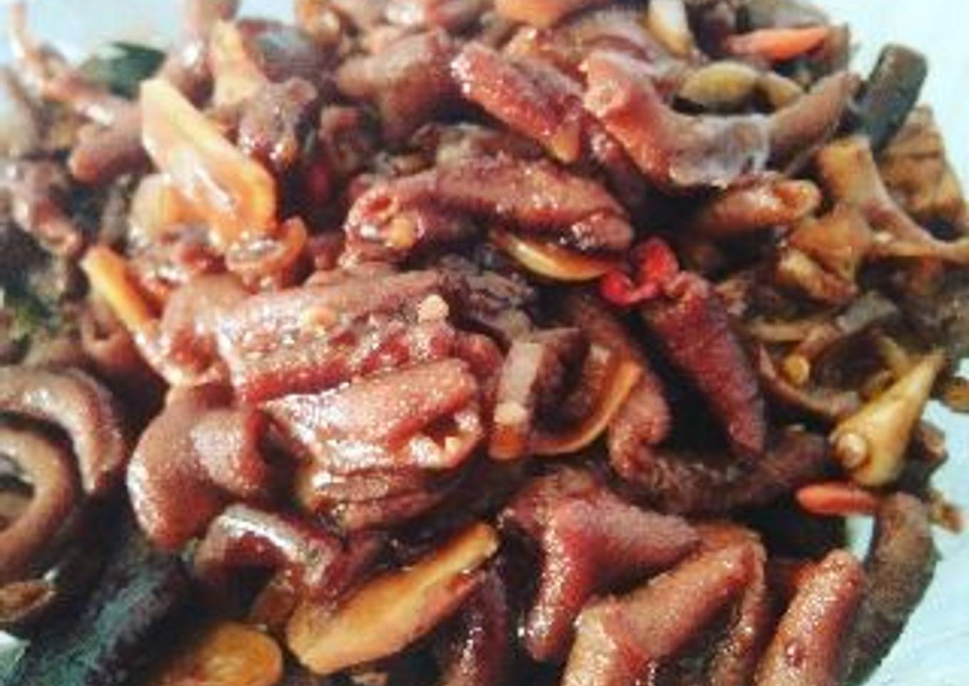 Sambel goreng usus enak dan pedas