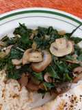 Salteado de acelgas y champiñones