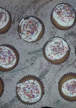Una foto de Cupcakes de vainilla