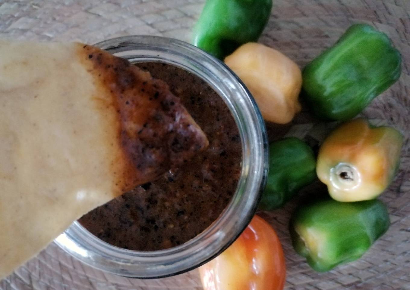 Salsa negra de chile habanero😤🌶️🔥